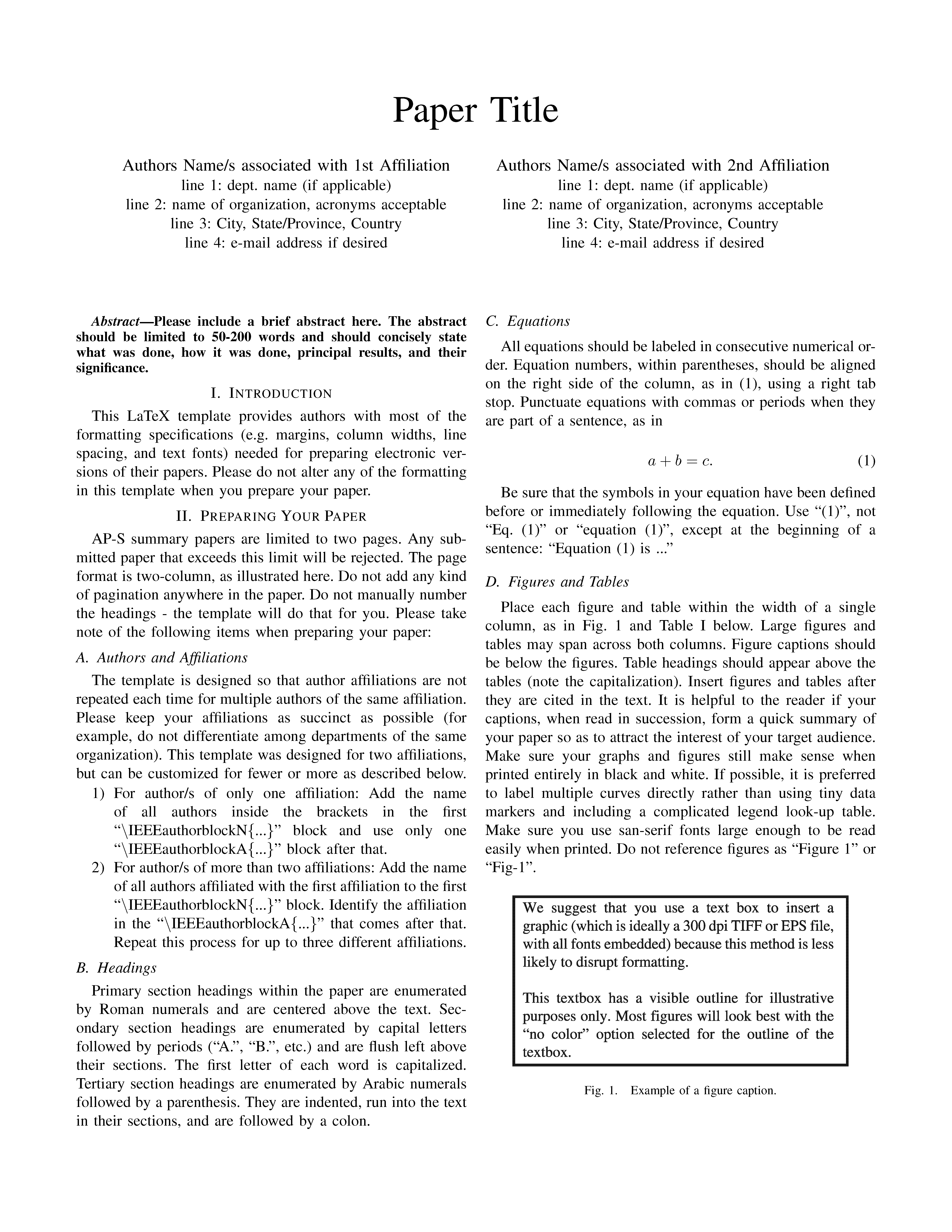 Ieee latex template download picture